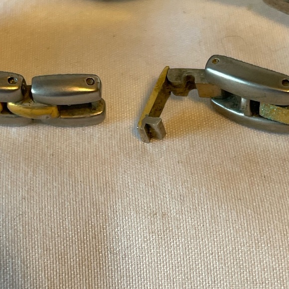 Tinker Bell Disney Watch 2 Tone Gold Silver Crystal Accent Adjustable Peter Pan - Picture 7 of 9